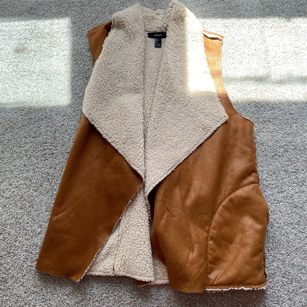 Forever 21 faux leather vest